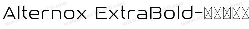 Alternox ExtraBold字体转换